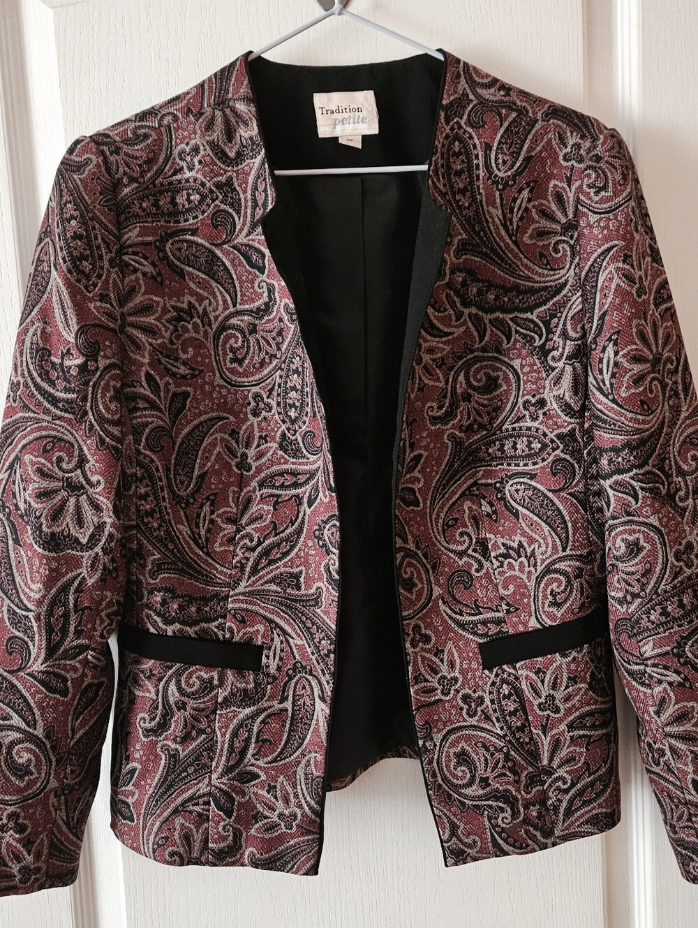Burgundy Paisley Jacket